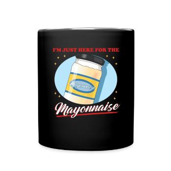 Mayonnaise amant Mayo cadeau - Mug uni - noir - Devant