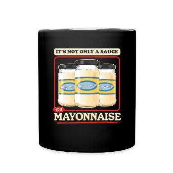 Mayonnaise Yummy Mayo cadeau - Mug uni - noir - Devant