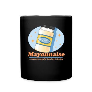 Mayo délicieuse mayonnaise cadeau - Mug uni - noir - Devant