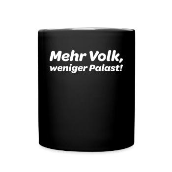 Mehr Volk weniger Palast Ziviler Ungehorsam Demon - Tasse einfarbig - Schwarz - Vorne