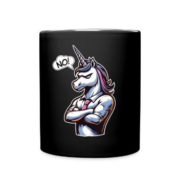 NON! Paresseux, Fatigué, Somnolent, Sieste, Paresse sarcastique - Mug uni - noir - Devant