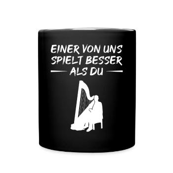 Harp Master vous surpasse facilement - Mug uni - noir - Devant