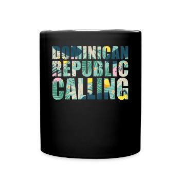 République dominicaine Souvenir Vacances - Mug uni - noir - Devant