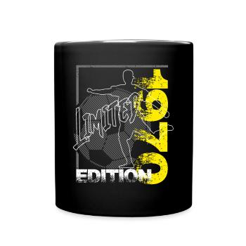 Limited Edition 1970 Limited Edition Fußball - Tasse einfarbig - Schwarz - Vorne