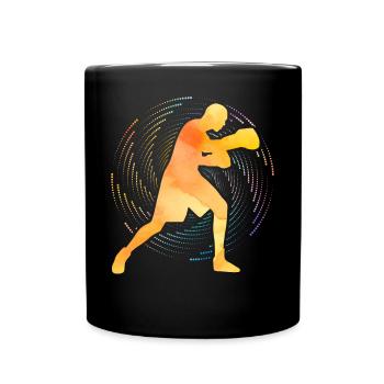 Boxen - Tasse einfarbig - Schwarz - Vorne