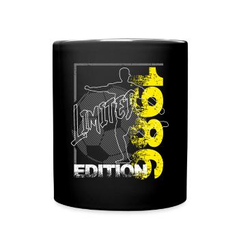 Limited Edition 1986 Limited Edition Fußball - Tasse einfarbig - Schwarz - Vorne