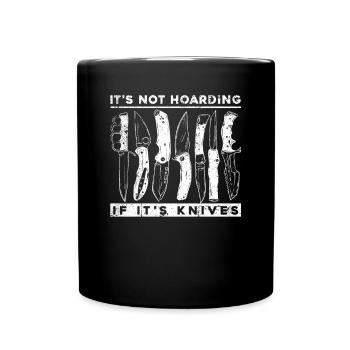 Ce n’est pas thésauriser couteau de boucher couteau de collection - Mug uni - noir - Devant