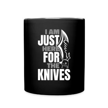 Nur hier für das Messer Restoration Lover Knife - Tasse einfarbig - Schwarz - Vorne