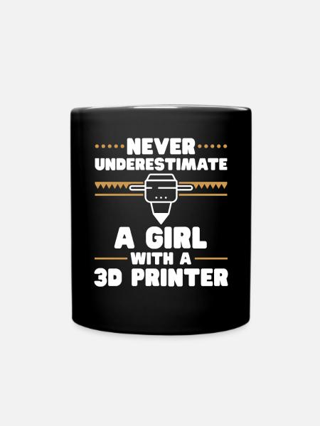 3D Drucker 3D Druck - Tasse einfarbig - Schwarz