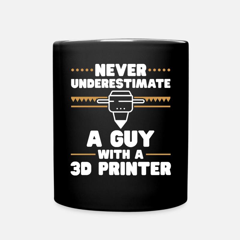 3D Drucker 3D Druck - Tasse einfarbig - Schwarz