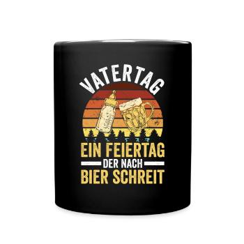 Dad Beer Father Father's Day - Full Colour Mug - black - Front