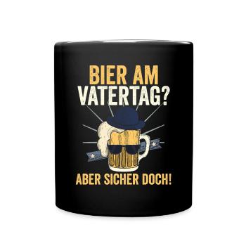 Dad Beer Father Father's Day - Full Colour Mug - black - Front