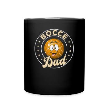 Pétanque papa pétanque joueur papa joueur de boccia - Mug uni - noir - Devant