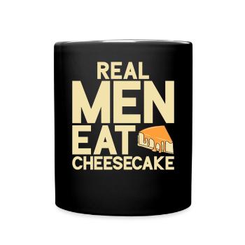 Cheesecake Gift - Tasse einfarbig - Schwarz - Vorne