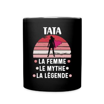 Auntie Myth Legend Retro Vintage Aunt Gift - Full Colour Mug - black - Front