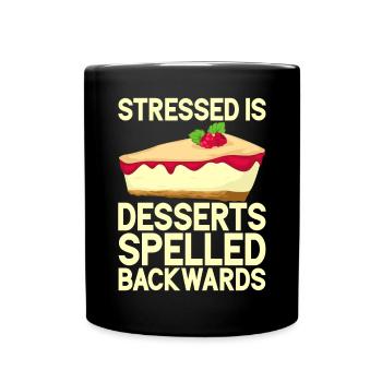 Cheesecake Gift - Tasse einfarbig - Schwarz - Vorne