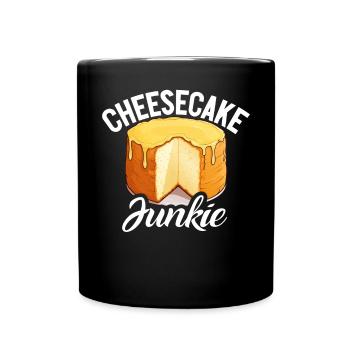 Cheesecake Gift - Tasse einfarbig - Schwarz - Vorne