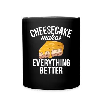 Cheesecake Gift - Full Colour Mug - black - Front