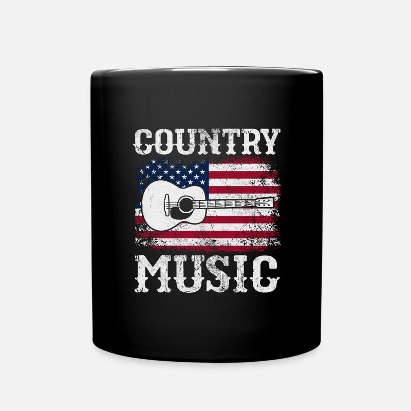 Country - Tasse einfarbig - Schwarz