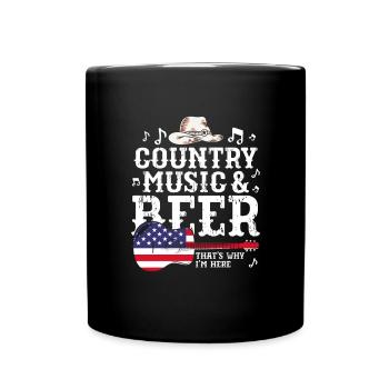 Country Music Country Music Gift - Full Colour Mug - black - Front