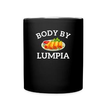 Body by lumpia, food filipino - Tasse einfarbig - Schwarz - Vorne