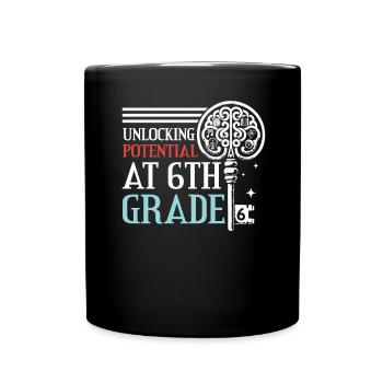 Enseignant de 6e année Éducateur de sixième année Enseignement - Mug uni - noir - Devant