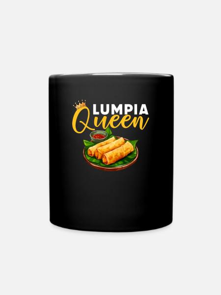 Lumpia Queen, food filipino - Tasse einfarbig - Schwarz
