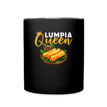 Lumpia Queen, food filipino - Tasse einfarbig - Schwarz - Vorne