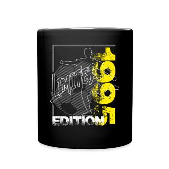 Limited Edition 1995 Limited Edition Football - Full Colour Mug - black - Front