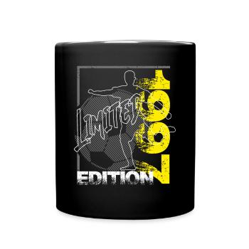 Limited Edition 1997 Limited Edition Fußball - Tasse einfarbig - Schwarz - Vorne