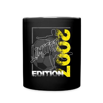 Limited Edition 2007 Limited Edition Fußball - Tasse einfarbig - Schwarz - Vorne