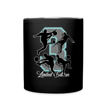 3rd Birthday Football - Full Colour Mug - black - Front