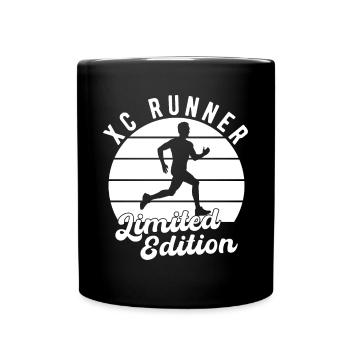 Design de coureur de cross-country - Entraîneur XC - Course à pied - Mug uni - noir - Devant