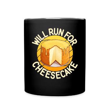 Cheesecake Gift - Tasse einfarbig - Schwarz - Vorne