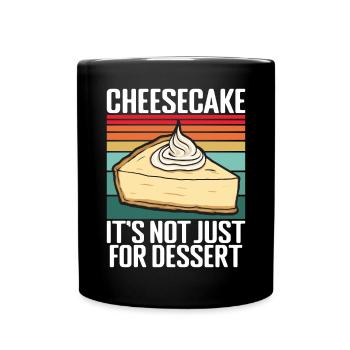 Cheesecake Gift - Tasse einfarbig - Schwarz - Vorne