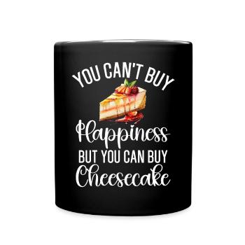 Cheesecake Gift - Tasse einfarbig - Schwarz - Vorne