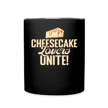Cadeau de gâteau au fromage - Mug uni - noir - Devant