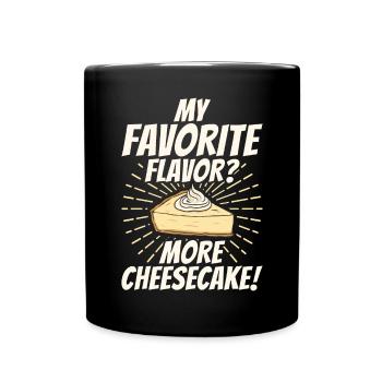 Cadeau de gâteau au fromage - Mug uni - noir - Devant