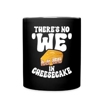 Cheesecake Gift - Tasse einfarbig - Schwarz - Vorne