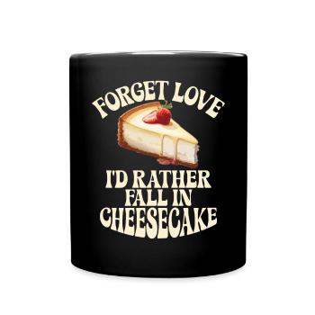 Cheesecake Gift - Tasse einfarbig - Schwarz - Vorne