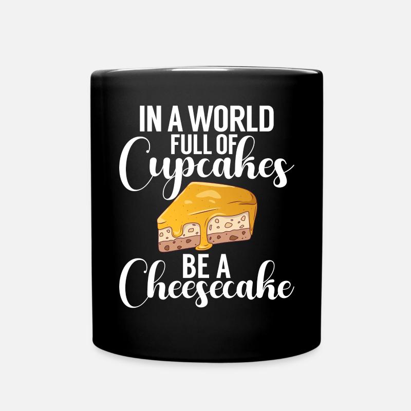 Cheesecake Gift - Tasse einfarbig - Schwarz