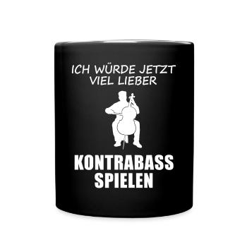 Dear Double Bass Now Player's Joy - Full Colour Mug - black - Front