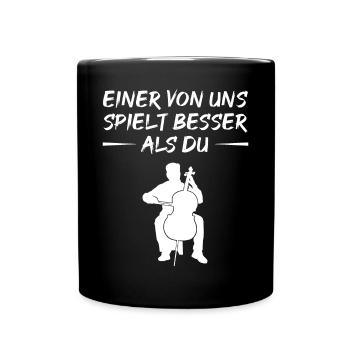 Better Playing Double Bass Challenge - Full Colour Mug - black - Front