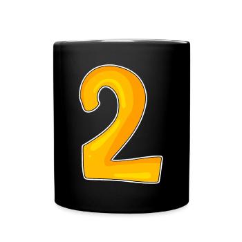 2 - Full Colour Mug - black - Front