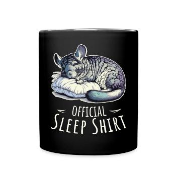 Chemise de nuit officielle Snooping Sleeping Chinchilla - Mug uni - noir - Devant