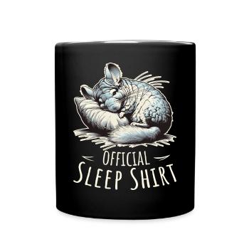 Offizielles Sleepshirt Nickerchen Schlafen Chinchilla - Tasse einfarbig - Schwarz - Vorne