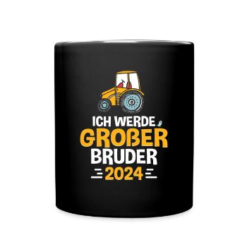 Grand frère 2024 - Mug uni - noir - Devant
