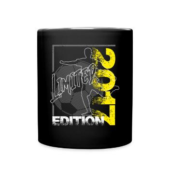 Limited Edition 2017 Limited Edition Fußball - Tasse einfarbig - Schwarz - Vorne