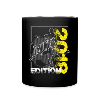 Limited Edition 2018 Limited Edition Fußball - Tasse einfarbig - Schwarz - Vorne