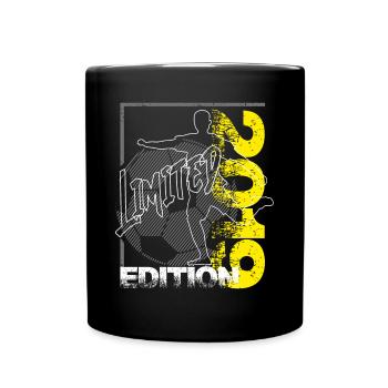 Limited Edition 2019 Limited Edition Fußball - Tasse einfarbig - Schwarz - Vorne